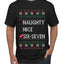 Naughty Nice 6 7 Checklist, Ugly Christmas Sweater Unisex Men's T-Shirt