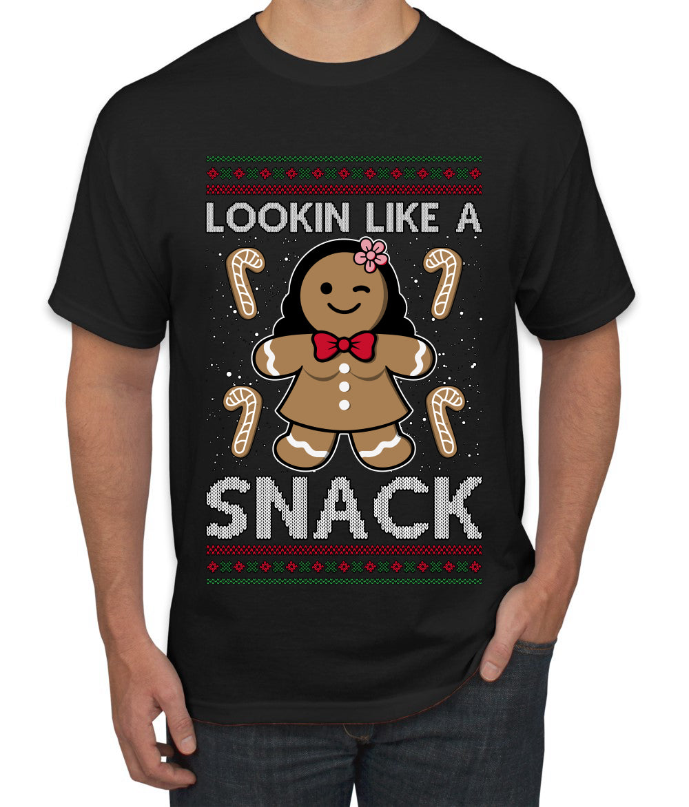 Lookin Like A Snack, Ugly Christmas Sweater Unisex Men's T-Shirt