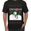 Snowman, Ugly Christmas Sweater Unisex Men's T-Shirt