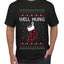 Well Hung, Ugly Christmas Sweater Unisex Men's T-Shirt