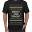 Merry And Bright, Ugly Christmas Sweater Unisex Men's T-Shirt