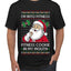 I'm Into Fitness Cookie In My Mouth Santa, Ugly Christmas Sweater Unisex Men's T-Shirt