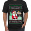 Ask Your Mom About My North Pole Naughty Santa, Ugly Christmas Sweater Unisex Men's T-Shirt