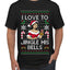 I Love To Jingle His Bells, Ugly Christmas Sweater Unisex Men's T-Shirt