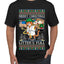 Litters Full Cat, Ugly Christmas Sweater Unisex Men's T-Shirt