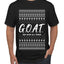 G.O.A.T. God Over All Things, Ugly Christmas Sweater Unisex Men's T-Shirt