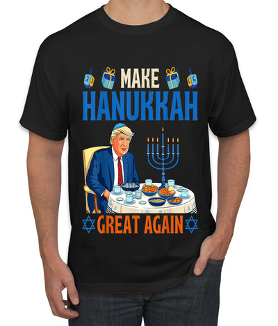 Make Hanukkah Great Again, Ugly Christmas Sweater Unisex Men's T-Shirt