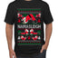 Namasleigh, Namaste Yoga Santa Claus, Ugly Christmas Sweater Unisex Men's T-Shirt