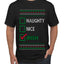 Naughty Nice, Irish, Irish Christmas, Ugly Christmas Sweater Unisex Men's T-Shirt
