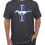 Ford Mustang Retro USA Vintage Logo Classic Bar Cars and Trucks Men's T-Shirt