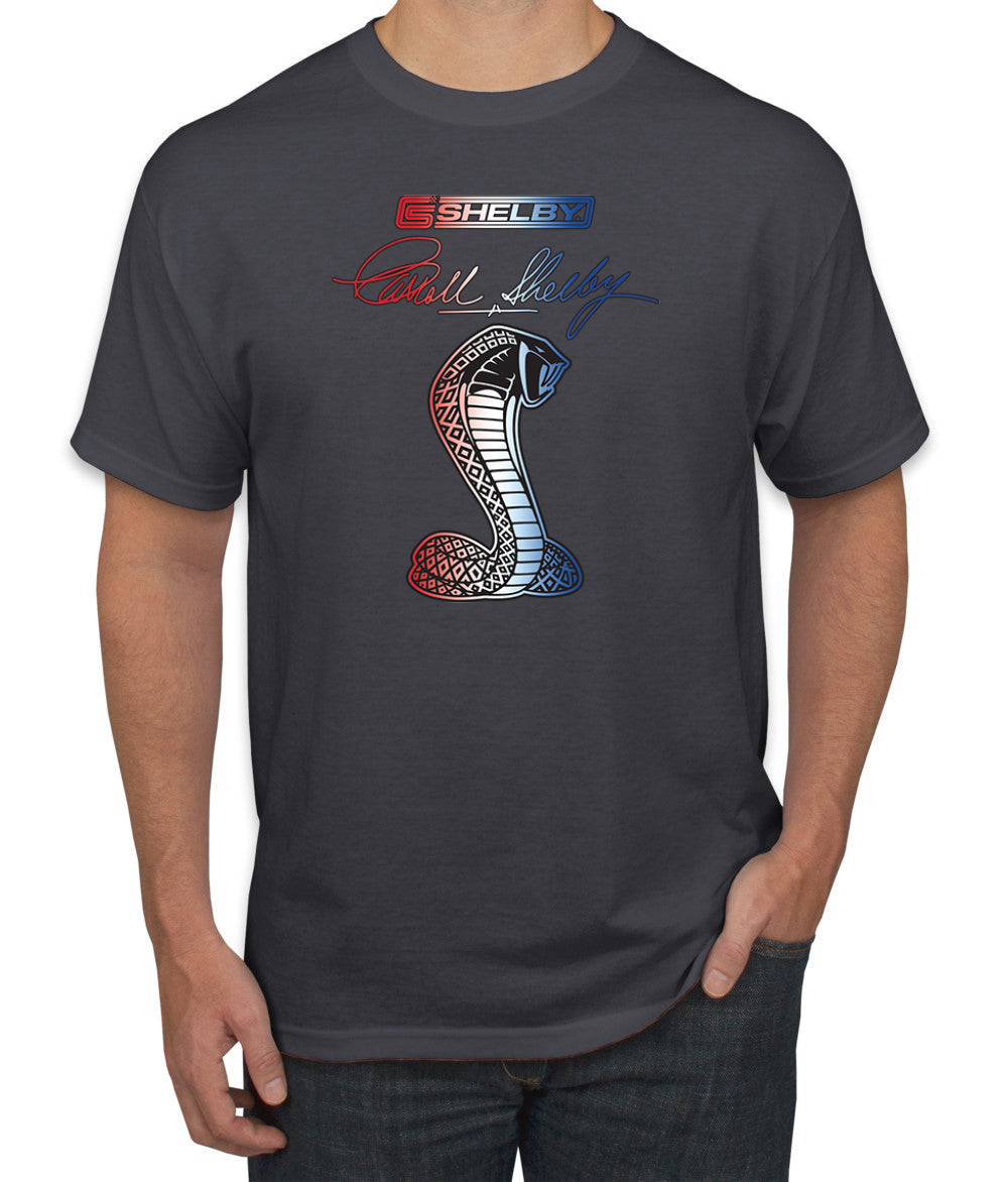 Ford Shelby Patriotic Signature Cobra Cars and Trucks Men's T-Shirt