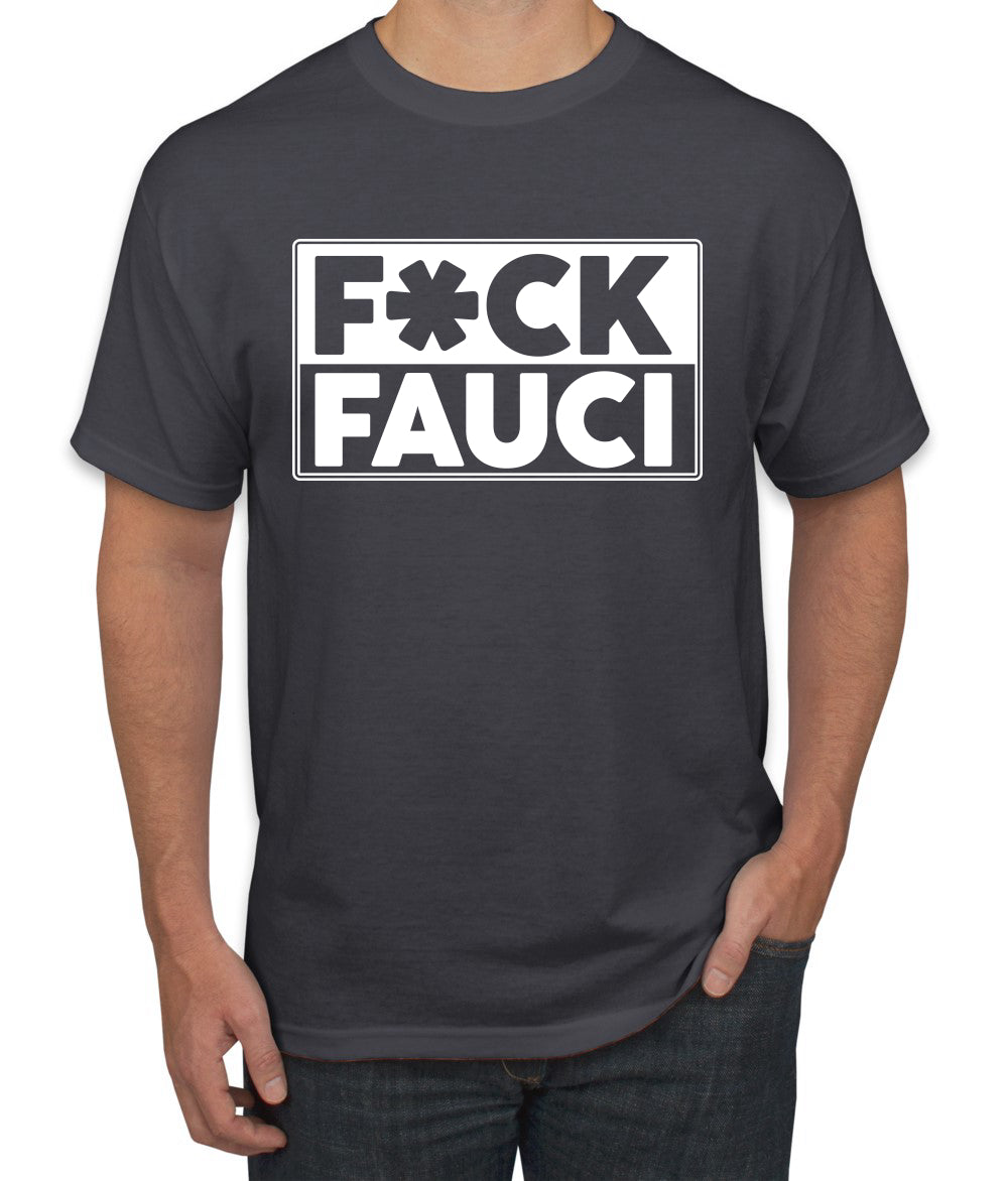 Fuck Fauci Men’s Funny Political Graphic T-Shirt Political Men's T-Shirt