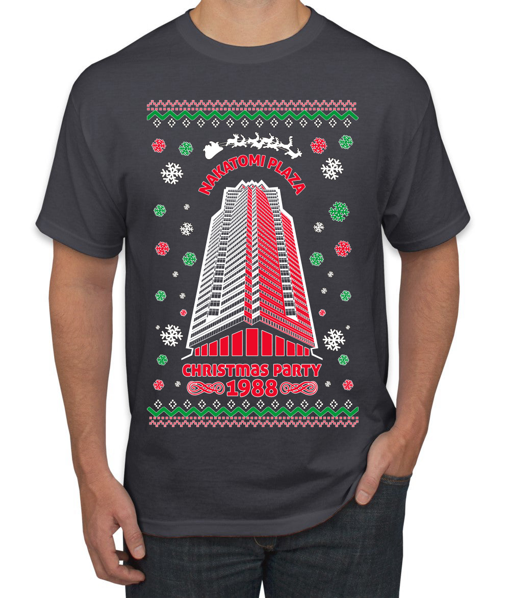 Nakatomi Plaza Christmas Party 1988 Ugly Christmas Men's T-Shirt