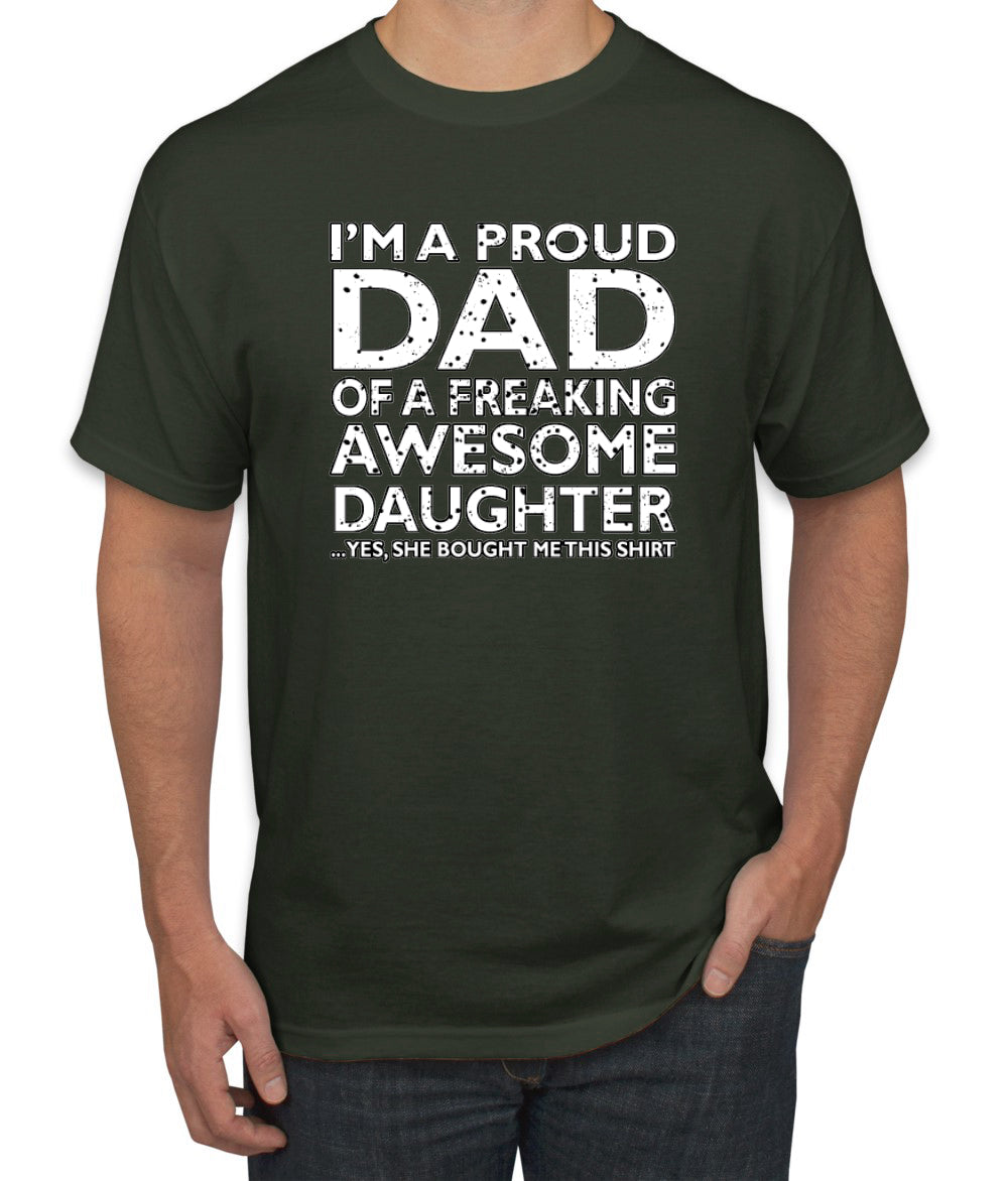 Proud Dad of an Awesome Daughter Best Father Dad Gift Father's Day Men's T-Shirt