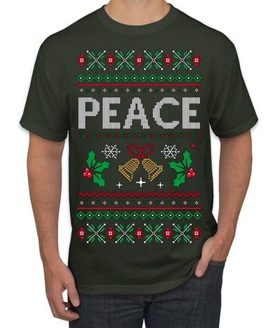 Peace Ugly Christmas Sweater Men's T-Shirt