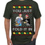 You Just Fold It In Funny Enchilada Moira David TV Sitcom Ugly Christmas Sweater Men's T-Shirt