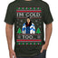 I'm Cold Too Funny Classic 70s Show Damn Jackie Ugly Christmas Sweater Men's T-Shirt