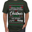 Serial Killer Docs or Christmas Movies Slaying Sleighing Ugly Christmas Sweater Men's T-Shirt