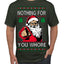 Nothing For You Whore Funny Vulgar Santa Claus Ugly Christmas Sweater Men's T-Shirt
