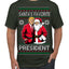 Santa's Favorite President Red Suit Trump Ugly Christmas Sweater Men's T-Shirt
