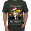 Feliz Navidad Mi Amigos Funny President Ugly Christmas Sweater Men's T-Shirt