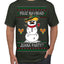 Feliz Navidad Juana Party Funny Spanish Drinking Cerveza Ugly Christmas Sweater Men's T-Shirt