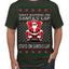 What Happens on Santa's Lap Stays on Santa's Lap, Funny Dirty X Rated Naughty Ugly Christmas Sweater Men's T-Shirt