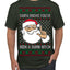 Santa Knows You've Been a Dumb Bitch Funny Vulgar Dirty Ugly Christmas Sweater Men's T-Shirt