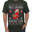Merry Chrithmith Kith My Ath, Funny Butt Dancing, Viral Kiss My Ass Boxing Fight Meme, Men Women Ugly Christmas Sweater Men's T-Shirt