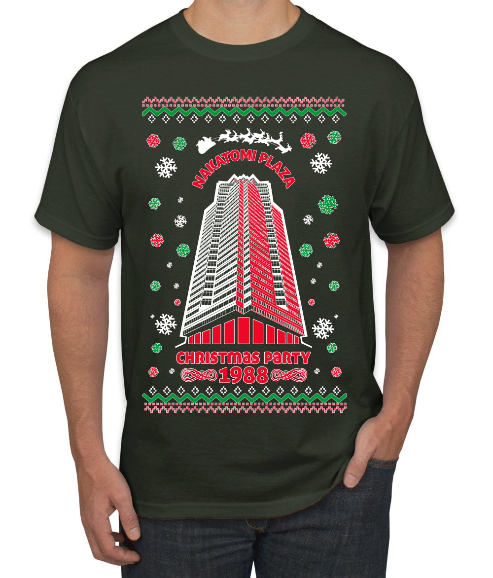Nakatomi Plaza Christmas Party 1988 Ugly Christmas Men's T-Shirt