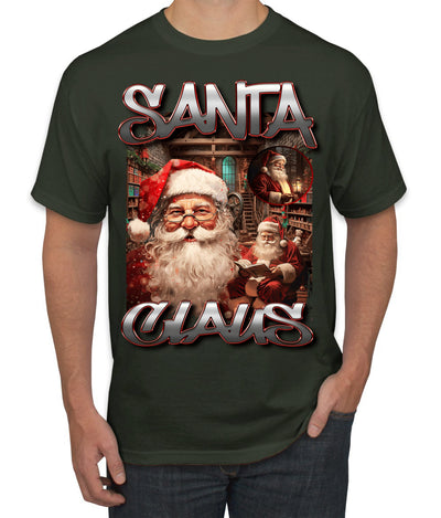 Santa Claus Bootleg Rap Music Style Ugly Christmas Sweater Men's T-Shirt