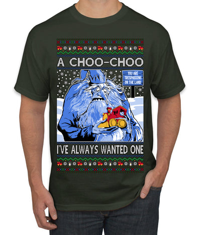 A Choo Choo I've Always Wanted One Winter Warlock Movie Ugly Christmas Sweater Men's T-Shirt
