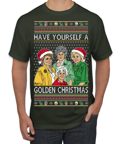 Have Yourself a Golden Christmas Classic TV Show Ugly Christmas Sweater Men's T-Shirt