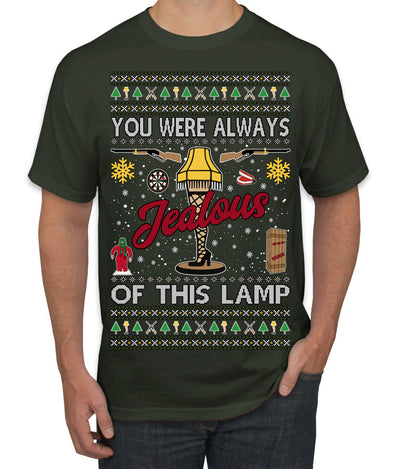 You Were Always Jealous Of This Lamp, Fra Gee Lay Classic 80s Xmas Movie Quote Fragile Leg Lamp Story Unisex Ugly Christmas Sweater Men's T-Shirt