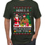Here's A Big Package For You Black Santa Christmas Sweater, Ugly Christmas Sweater Men's T-Shirt