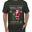 When I Think About You I Touch My Elf, Ugly Christmas Sweater Men's T-Shirt