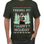 Finding My Happy Holiday, Ugly Christmas Sweater Men's T-Shirt