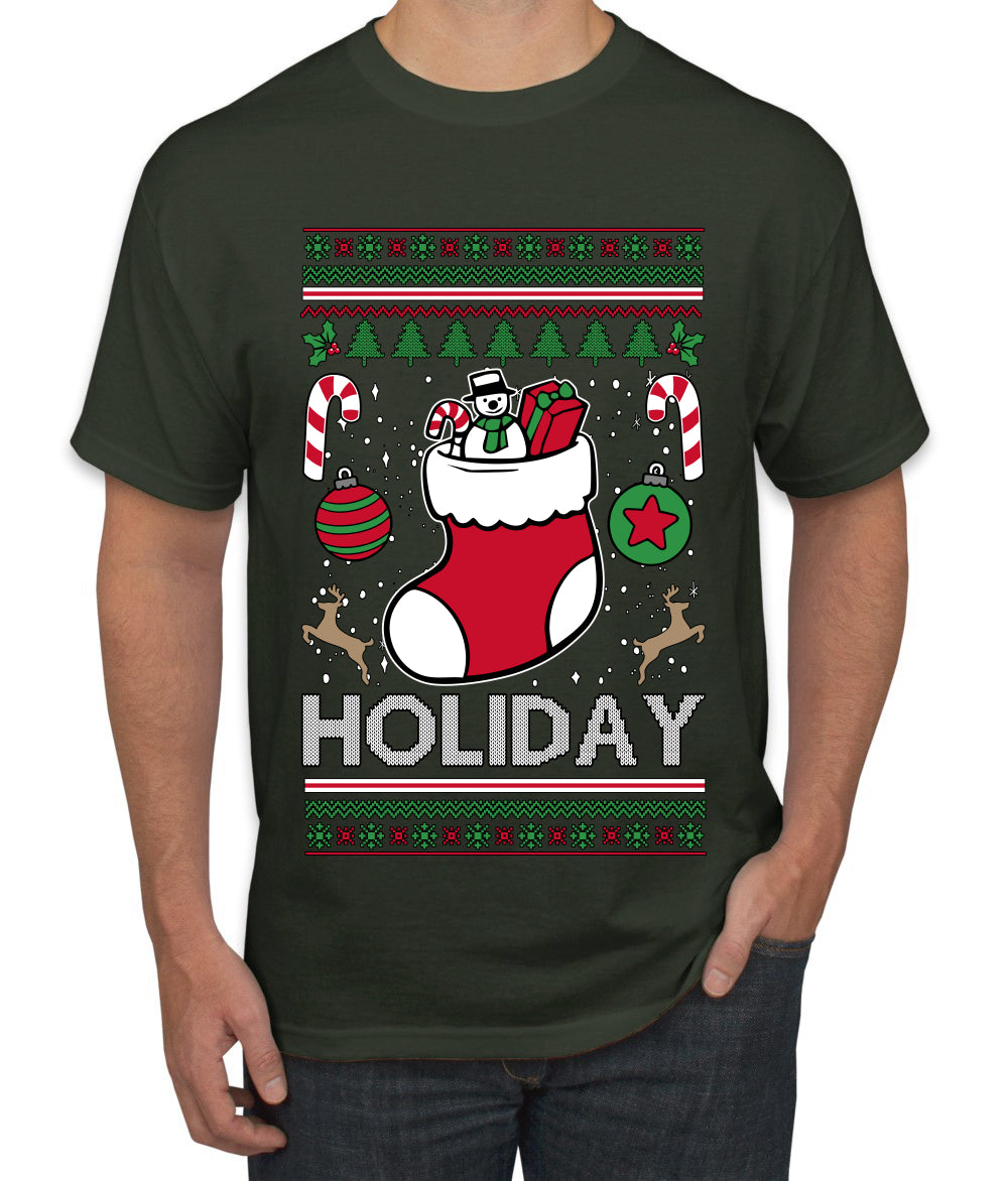 Holiday, Ugly Christmas Sweater Unisex Men's T-Shirt