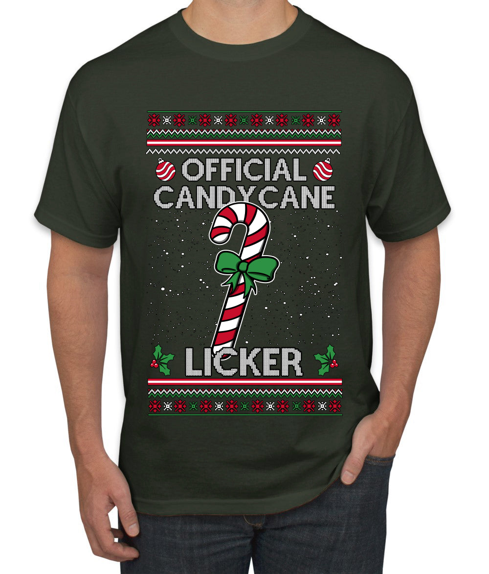 Official Candy Cane Licker, Ugly Christmas Sweater Unisex Unisex Men's T-Shirt