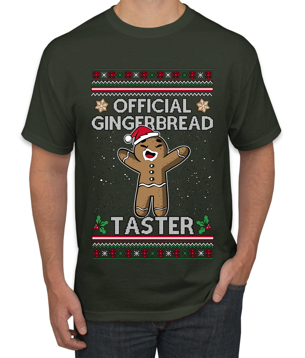 Official Gingerbread Taster, Ugly Christmas Sweater Unisex Unisex Men's T-Shirt