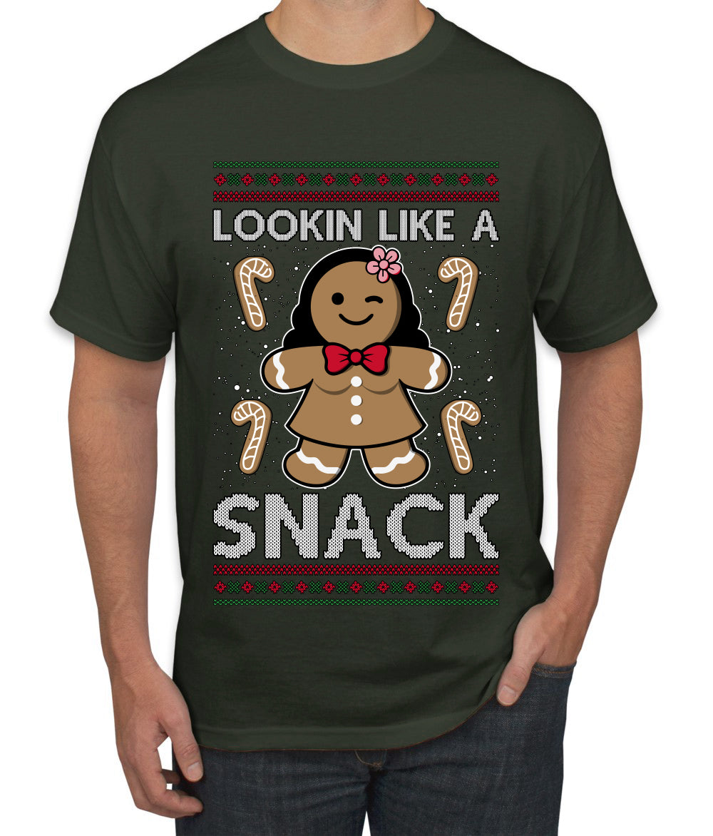 Lookin Like A Snack, Ugly Christmas Sweater Unisex Men's T-Shirt