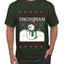 Snowman, Ugly Christmas Sweater Unisex Men's T-Shirt