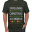 Spreading Christmas Cheer, Ugly Christmas Sweater Unisex Men's T-Shirt