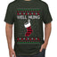 Well Hung, Ugly Christmas Sweater Unisex Men's T-Shirt