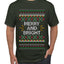Merry And Bright, Ugly Christmas Sweater Unisex Men's T-Shirt