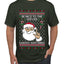 Be Nice To The Server Santa's Watching, Ugly Christmas Sweater Unisex Men's T-Shirt