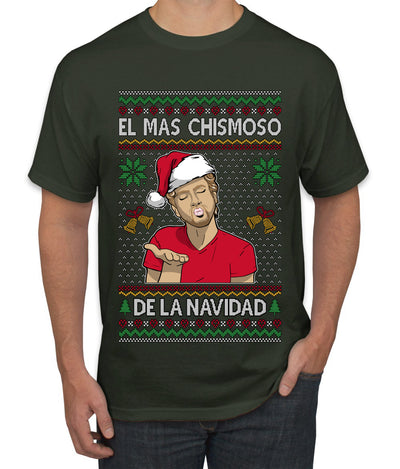 El Mas Chismoso De La Navidad, Ugly Christmas Sweater Unisex Men's T-Shirt