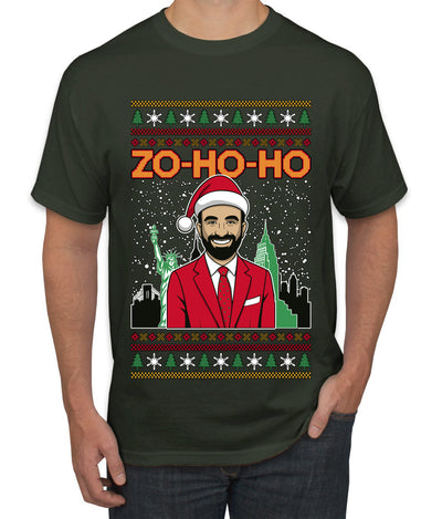 Zo Ho Ho Zohran Mamdani NYC, Ugly Christmas Sweater Unisex Men's T-Shirt
