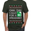 Oh... This Calls for A Spreadsheet, Ugly Christmas Sweater Unisex Men's T-Shirt