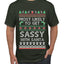 Most Likely To Get Sassy With Santa, Ugly Christmas Sweater Unisex Men's T-Shirt